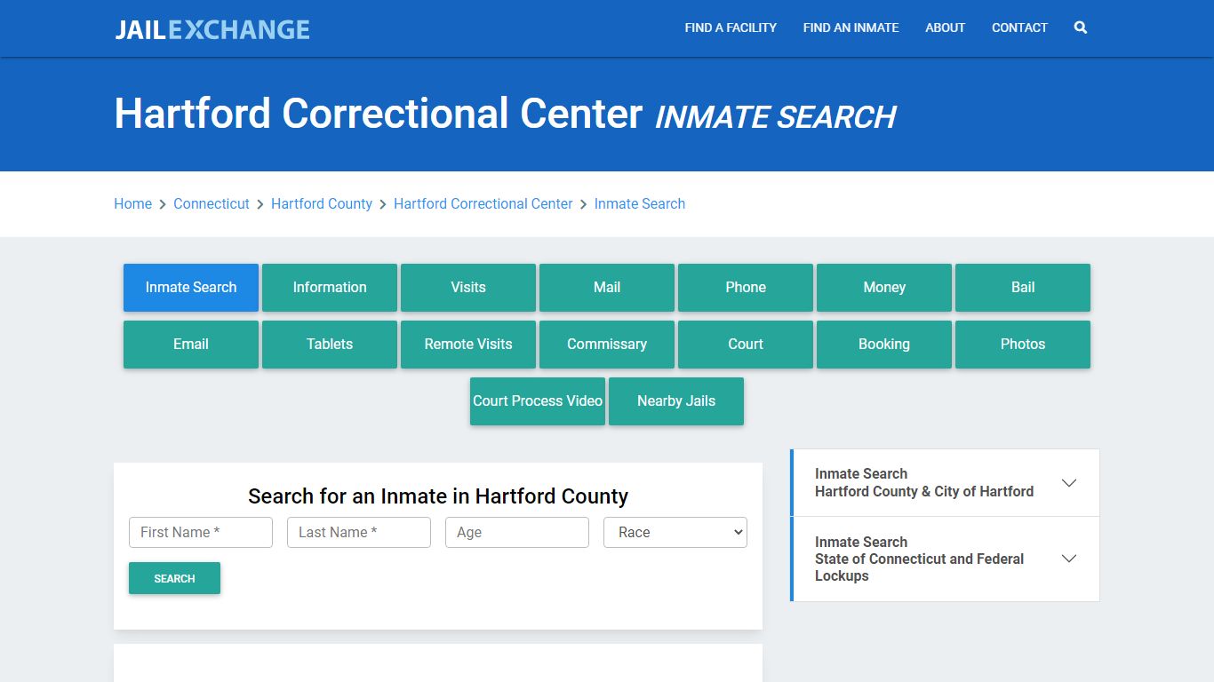 Hartford Correctional Center, CT Inmate Search: Roster & Mugshots